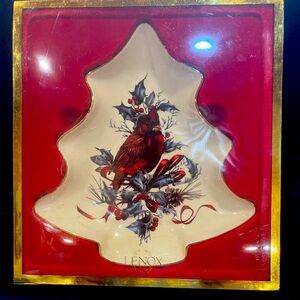 Vintage Lenox “Winter Greetings” Candy Dish